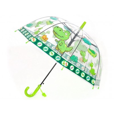 Зонтик 058-57-2 прозрачный с динозаврами в пакете *36   гб