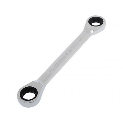 Ключ гаечный накидной трещоточный 14*15мм TUNDRA 2354091