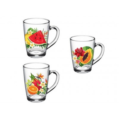 Кружка &quotКапучино&quot (Тропические фрукты) 300см3 *20 1334
