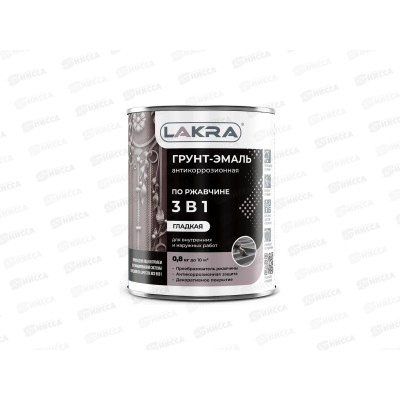 Грунт-эмаль 3в1 Серый 0,8кг *10 Грунт-эмаль 3в1 Серый 0,8кг *10