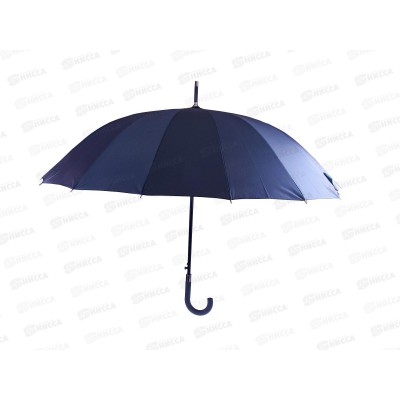 Зонт-трость мужской 65см 16спиц черный 302-275 г Зонт-трость мужской 65см 16спиц черный 302-275 г