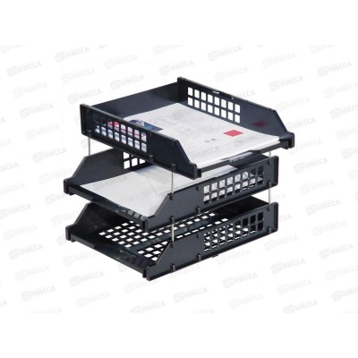 Лоток горизонтальный СТАММ набор 3шт,Strong черный, ЛТ112/ЛТГ-63795 *4 Лоток горизонтальный СТАММ набор 3шт,Strong черный, ЛТ112/ЛТГ-63795 *4