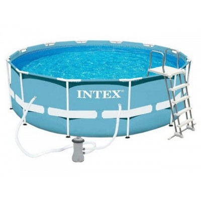 Бассейн 26718 (366х122см) каркасный с фильтром, PRISM, INTEX