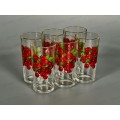 Набор стаканов &quotОда&quot (Красная смородина) 230мл 6шт. *6 1256-6