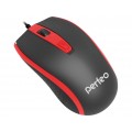 Мышь Perfeo оптическая, PROFIL, 4 кн, USB, чёрн-красн, 4928 (PF-383-OP-B/RD)