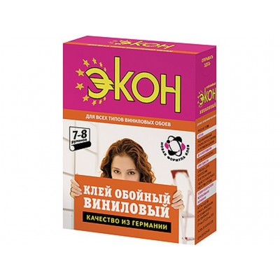 Клей обойный ЭКОН виниловый, 200г, 1312333   *24