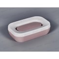 Мыльница открытая Эллиса розовая С843 *19 Мыльница открытая Эллиса розовая С843 *19