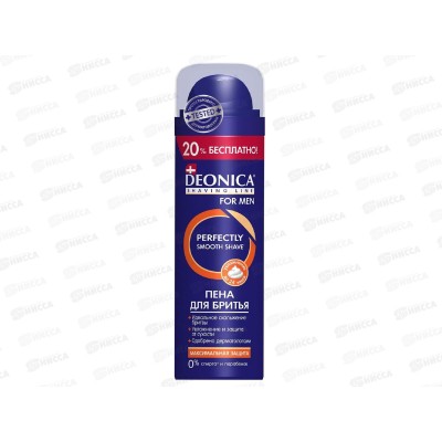 Deonica For men Пена для бритья мужская Максимальная защита 240мл *6 Deonica For men Пена для бритья мужская Максимальная защита 240мл *6