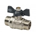 Кран шаровый MM 1/2 B штуцер-штуцер бабочка, Aqualink, 02336 *10/120 Кран шаровый MM 1/2 B штуцер-штуцер бабочка, Aqualink, 02336 *10/120