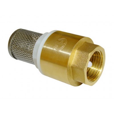 Обратный клапан с пластиковым сердечником с сеткой FF 3/4, Aqualink 02059 *10/80