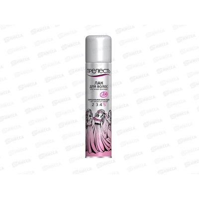 Лак для волос 200см3 Прелесть сверх сильная фиксация *24 Лак для волос 200см3 Прелесть сверх сильная фиксация *24