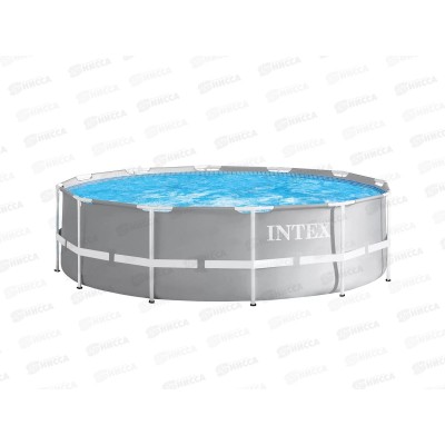 Бассейн 26706 (305*99см) каркасный, с фильтром Prism Frame INTEX