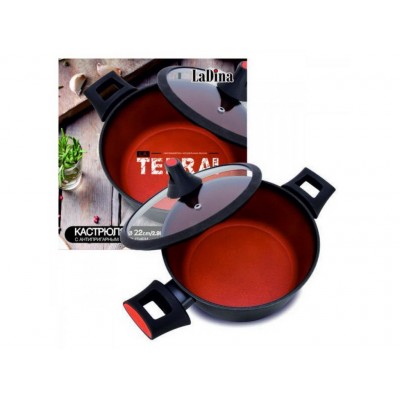 Кастрюля 2,9л Terracotta керамическое покрытие 51022 *6 Кастрюля 2,9л Terracotta керамическое покрытие 51022 *6