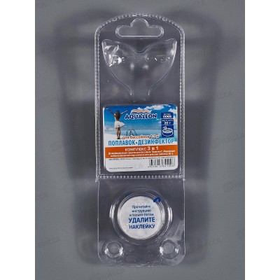 Дезинфицирующее средство-поплавок медленный хлор Комплекс Agualeon в таблетках 20г, 0069  *22