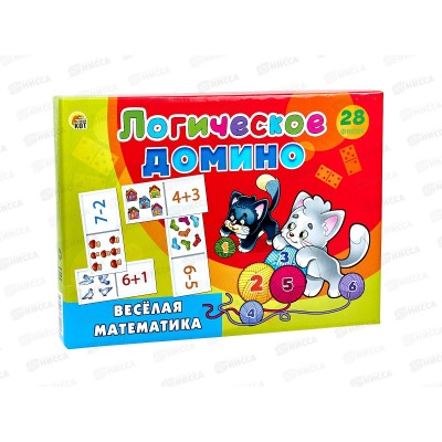 Логическое Домино Веселая математика, ИД-5429 *24