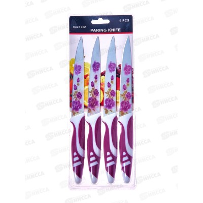 Набор ножей 4шт пластиковая ручка 20см Н3-06 (045174)  *36