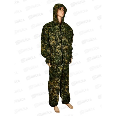 Костюм "Турист 3" куртка/брюки, (60-62, 182-188) камуфляж Колючка зеленый, ткань Грета