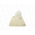 Набор из 2-х предметов (шапка,коврик) Classic White "Бацькина баня" 13207 *15