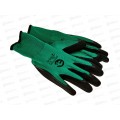 Перчатки нейлоновые №10 зелено/черные №02,7 *12/720