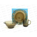 Набор для завтрака &quotELICA&quot 3 предмета  дымка 62127 *49