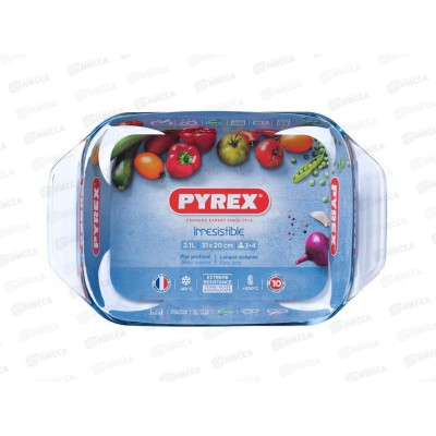 Блюдо  Pyrex Irresistible 31*20см прямоугольное 407В000/7046