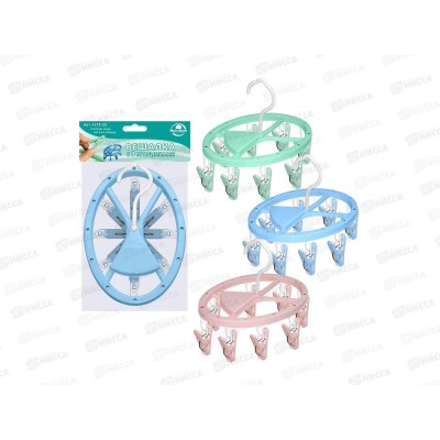 Вешалка 8 прищепок "Овал", FL75-35 Вешалка 8 прищепок "Овал", FL75-35