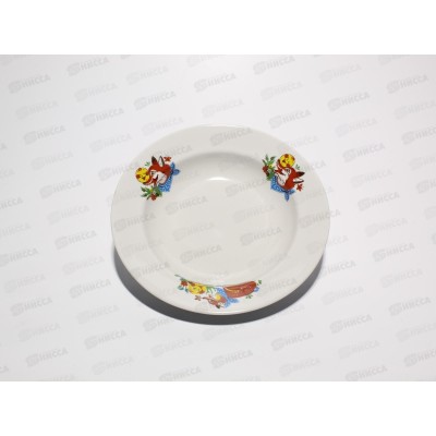 Тарелка глубокая 200мм Гладкий край Веселый колобок 014212*24 Тарелка глубокая 200мм Гладкий край Веселый колобок 014212*24