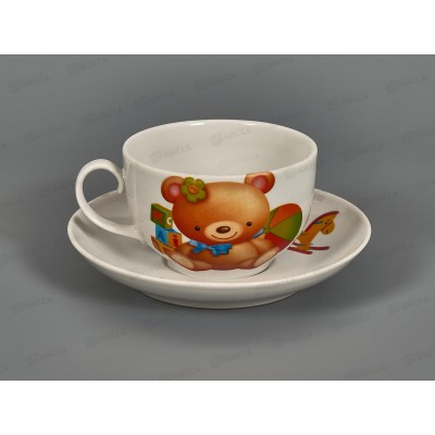 Чашка чайная с блюдцем 210см3 Янтарь Любимые игрушки 090962 *12 Чашка чайная с блюдцем 210см3 Янтарь Любимые игрушки 090962 *12