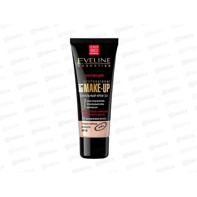 ЭВЕЛИН Art.MAKE-UP тональный крем 30мл бежевый*30