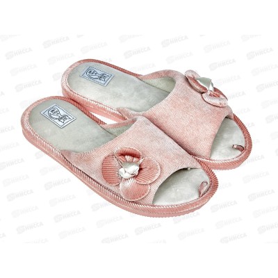 Тапочки женские домашние закрытые 3114 W-CH-С р.37 *12 Тапочки женские домашние закрытые 3114 W-CH-С р.37 *12