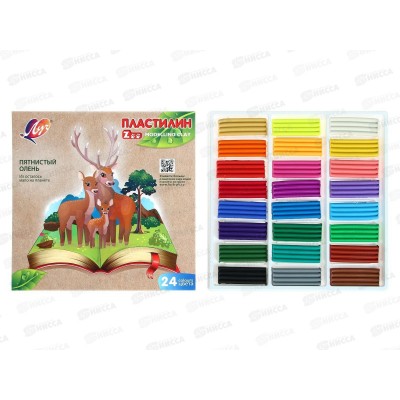 Пластилин 24цвета ЛУЧ ZOO 30c1809-08 *12 Пластилин 24цвета ЛУЧ ZOO 30c1809-08 *12