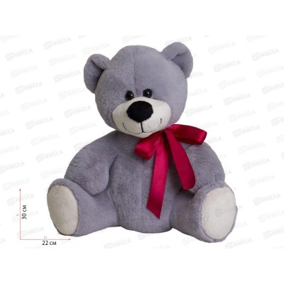 Медведь Мишаня 14-84-4 (серый с бантом)  Рэббит Медведь Мишаня 14-84-4 (серый с бантом)  Рэббит