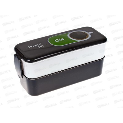 Контейнер для обеда 0,5+0,5л кофе М1233 *16 Контейнер для обеда 0,5+0,5л кофе М1233 *16