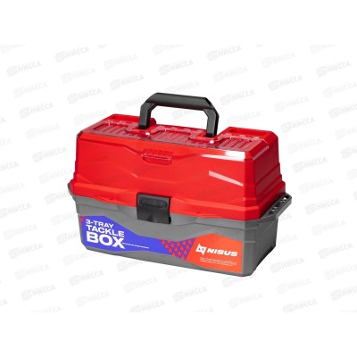 Ящик для снастей Tackle Box 3 полки красный 241405 Ящик для снастей Tackle Box 3 полки красный 241405