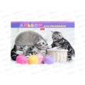 Альбом для рисования 24линия Hatber Котята и клубочки 20994 *5/35 Альбом для рисования 24линия Hatber Котята и клубочки 20994 *5/35