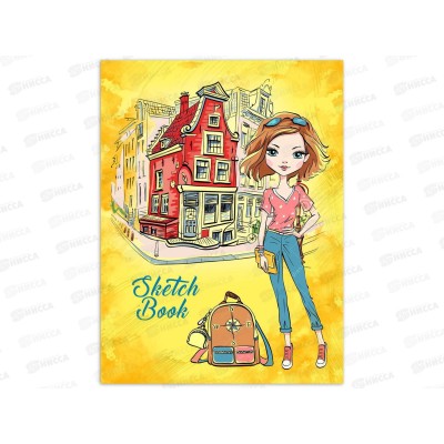 Блокнот (скетчбук) 36л Модница *10