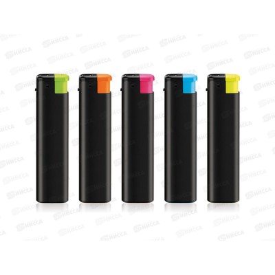 Зажигалка Flameclub P-02 TURBO RUBBERIZED одноразовая 17718 *50