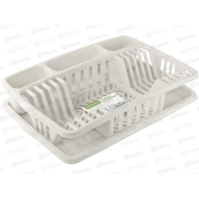 Сушилка для посуды "Фланто" 508*338*104мм С488белая *4 Сушилка для посуды "Фланто" 508*338*104мм С488белая *4