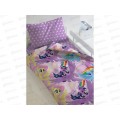 Комплект постельного белья 1,5спальный бязь &quotMy Little Pony" (70х70) рисунок8920-1/8921-1 Небесные пони