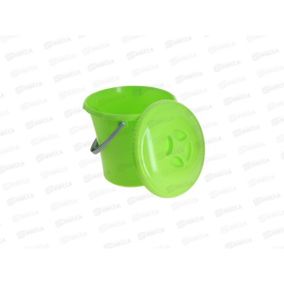 Ведро 10л с крышкой Либерти С604К салатовое *12 Ведро 10л с крышкой Либерти С604К салатовое *12