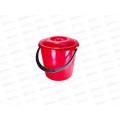 Ведро 10л с крышкой Соло С633К красное *12