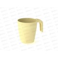Кружка пластмассовая 400 мл бежевая  *60