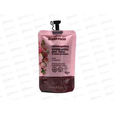 Кафе Мими SF Пенящийся крем-мусс для лица Роза и Орегано 100мл 513203 *20 Кафе Мими SF Пенящийся крем-мусс для лица Роза и Орегано 100мл 513203 *20