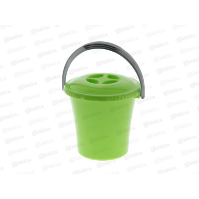 Ведро 3л с крышкой Либерти С601К салатовое *13 Ведро 3л с крышкой Либерти С601К салатовое *13