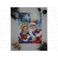 Пакет пробивной Новый Год 31*40 Дед мороз и снегурочка *50/500