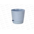 Горшок для цветов с поддоном 3,6л голубой ИНТ*20 Горшок для цветов с поддоном 3,6л голубой ИНТ*20