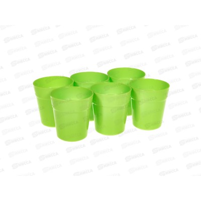Набор стопок 6шт салатовый ИНТ*36 Набор стопок 6шт салатовый ИНТ*36