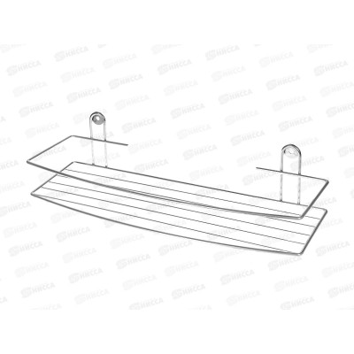 Полка настенная 1-ярусная хром АЛТ 45С *16 Полка настенная 1-ярусная хром АЛТ 45С *16