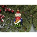 Елочное украшение Бычок с мешком стекло h-10см ФУ-579 в п/у