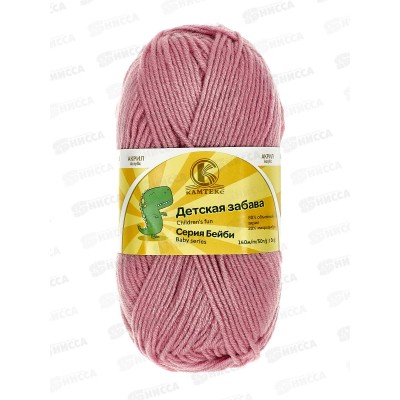 Пряжа Детская забава микр/акр 140м 50гр розовый цикламен *10 Пряжа Детская забава микр/акр 140м 50гр розовый цикламен *10